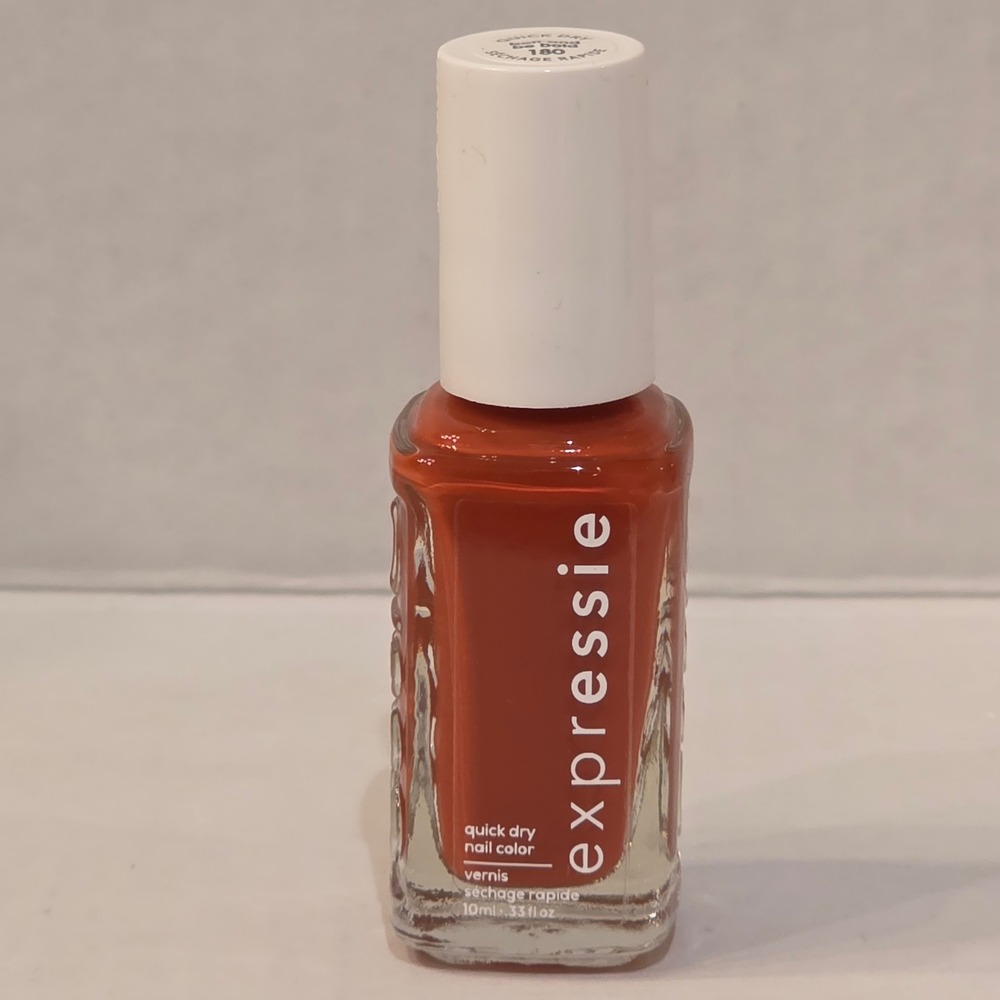 Essie Expressie Quick Dry Nail Polish Bolt and Be Bold 180 Burnt Orange 10ml